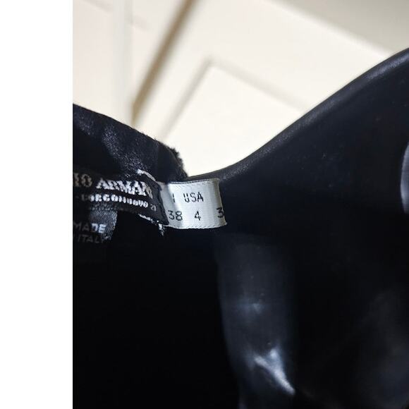 1980s Georgio Armani Black Label Velvet Burnout Top Size 4 or Small - Picture 9 of 10